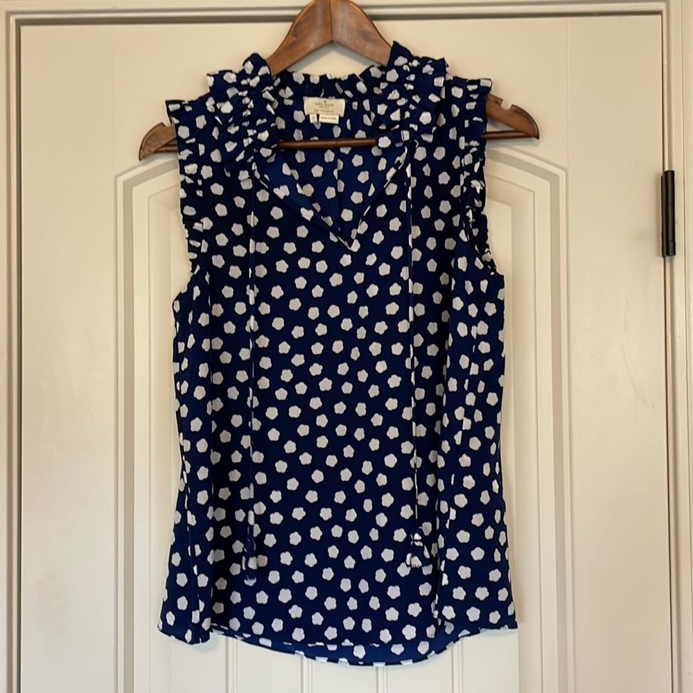 Kate Spade blue and white blouse.